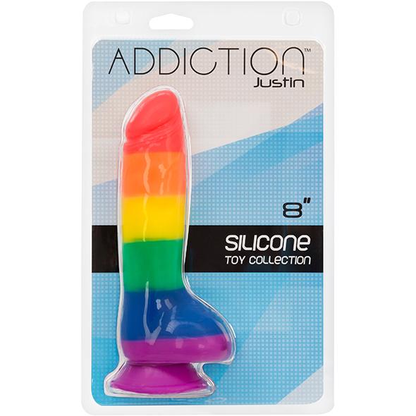Addiction - Justin 8 Inch Rainbow