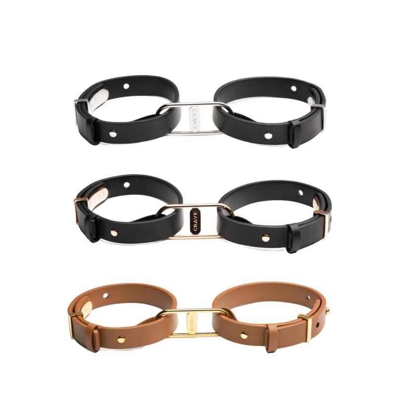 Crave - Icon Cuffs Black/Rose Gold 1