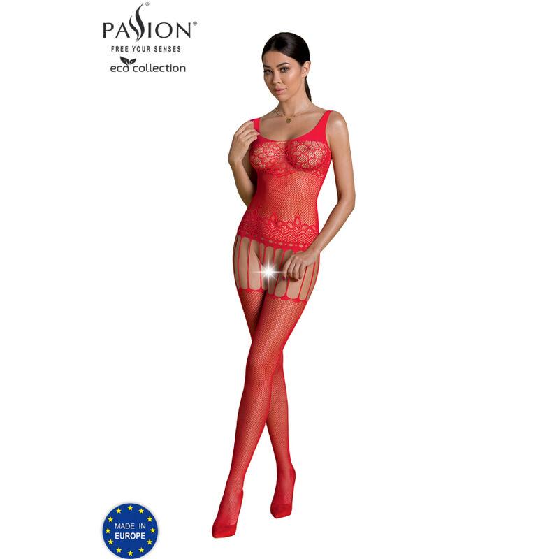 Passion - Eco Collection Bodystocking Eco Bs001 Red