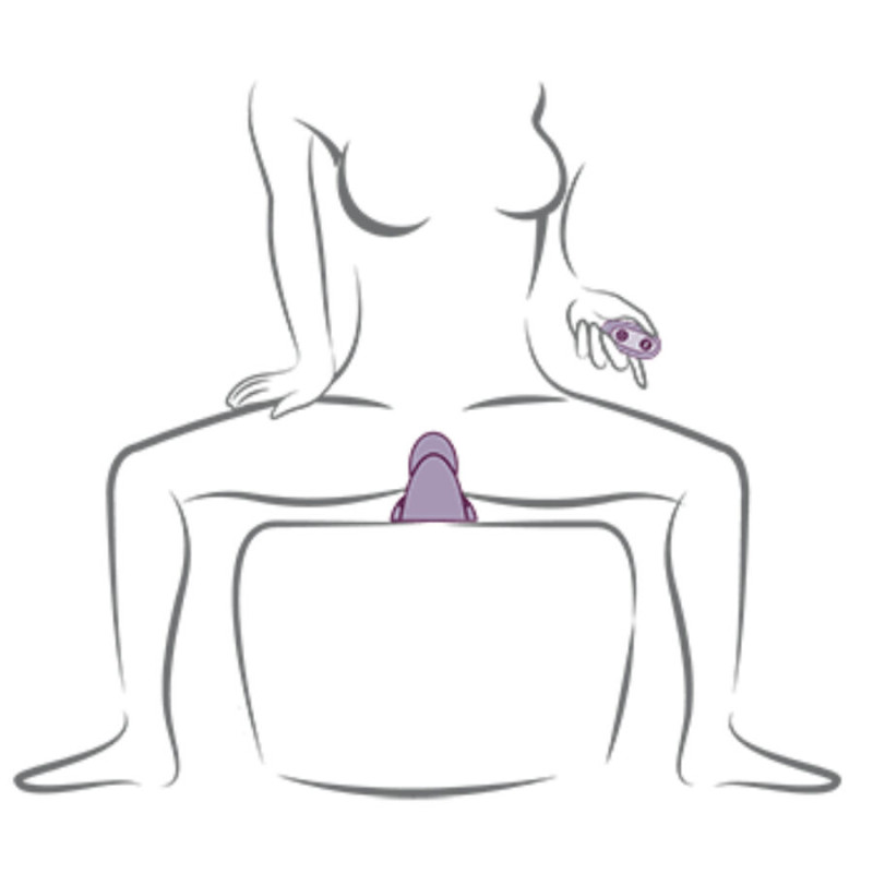 Rocks- off - ruby glow purple sit-on vibrator 5