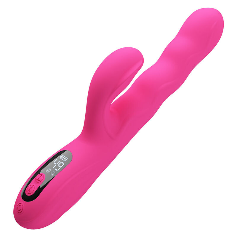 Pretty love - winters multifunction rabbit vibrator with led display pink 1