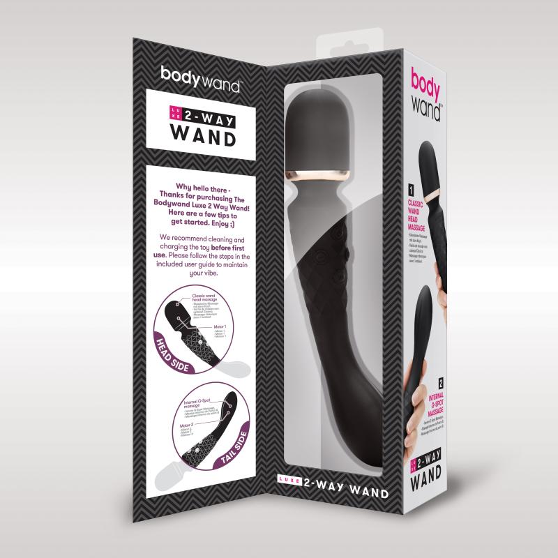 Bodywand - Luxe 2-Way Wand Large Black - Masážna Hlavica 2