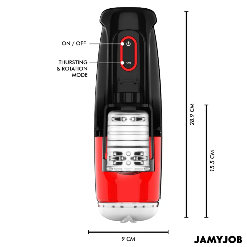 Jamyjob - cyclone automatic vagina masturbator 10 suction and thrust modes 2