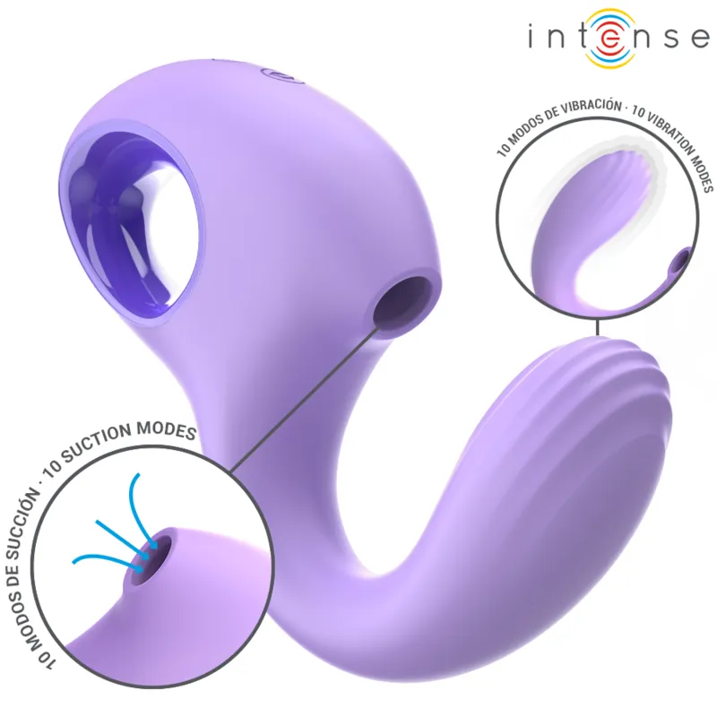 Intense - baxter vibrator & stimulator violet remote control