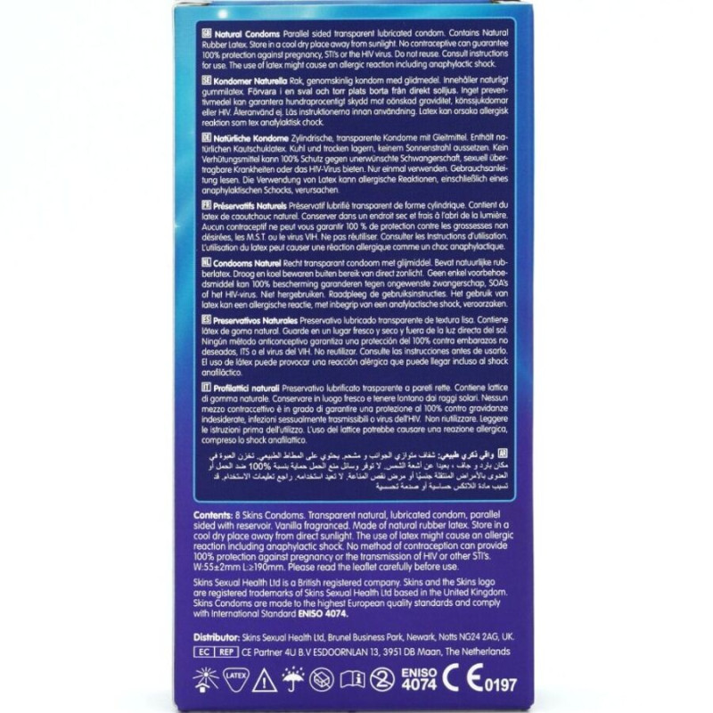Skins - natural premium condoms pack 8 3
