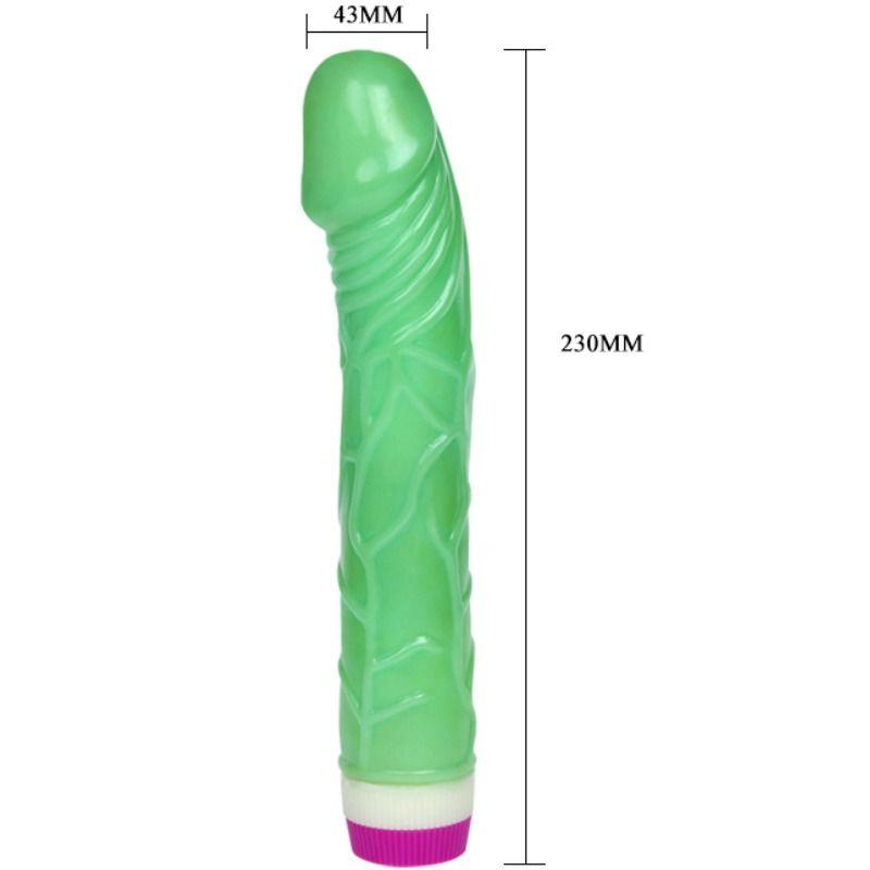 Waves Of Pleasure Vibrator Green 23 Cm 6