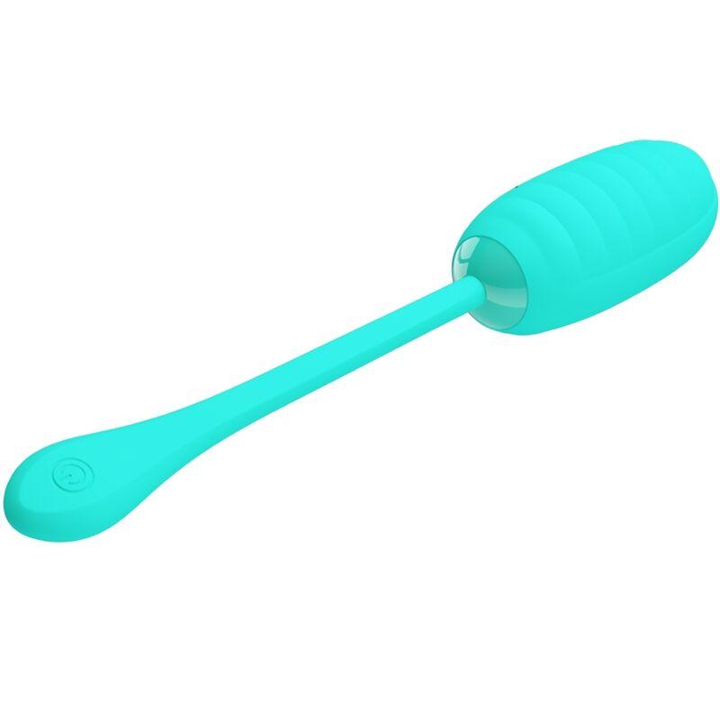 Pretty Love - Kirk Rechargeable Vibrating Egg Aqua Green 2