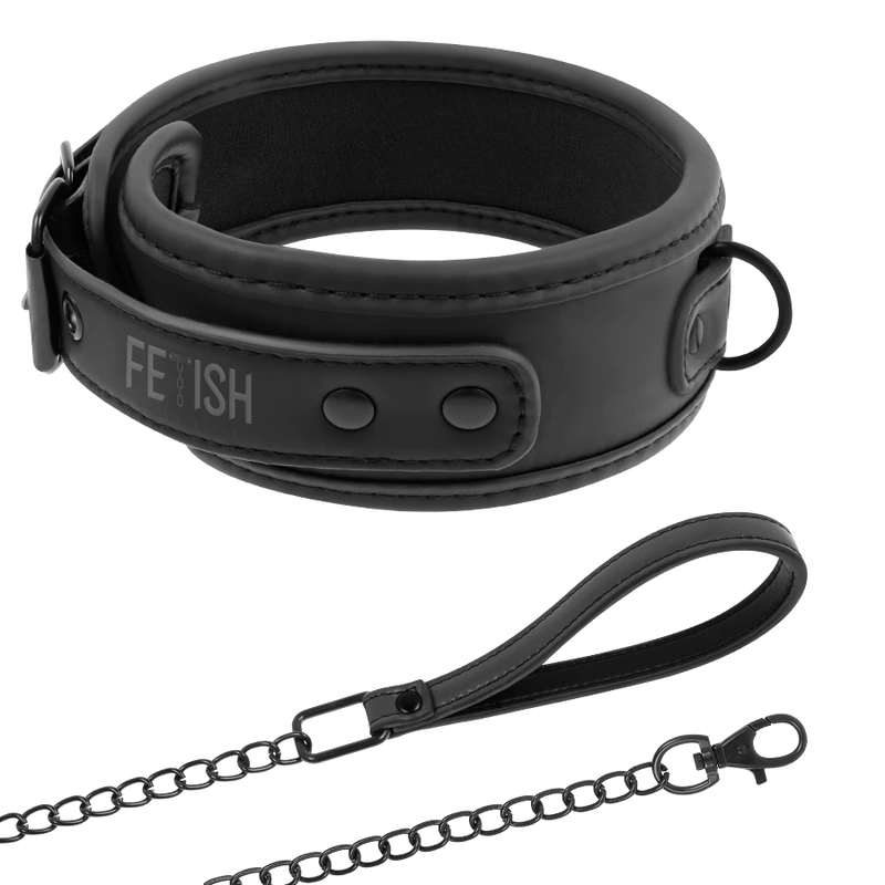 Fetish Submissive Collar With Leash - Obojok S Vodítkom