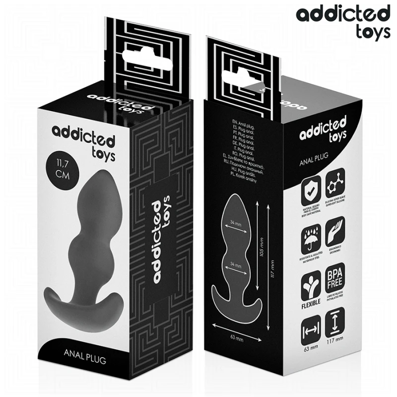 Addicted toys - anal plug silicone size l 11.7 cm 6