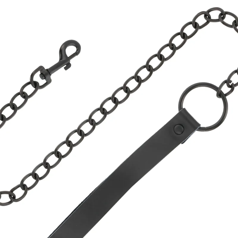Darkness Leather And Handcuffs Black 4