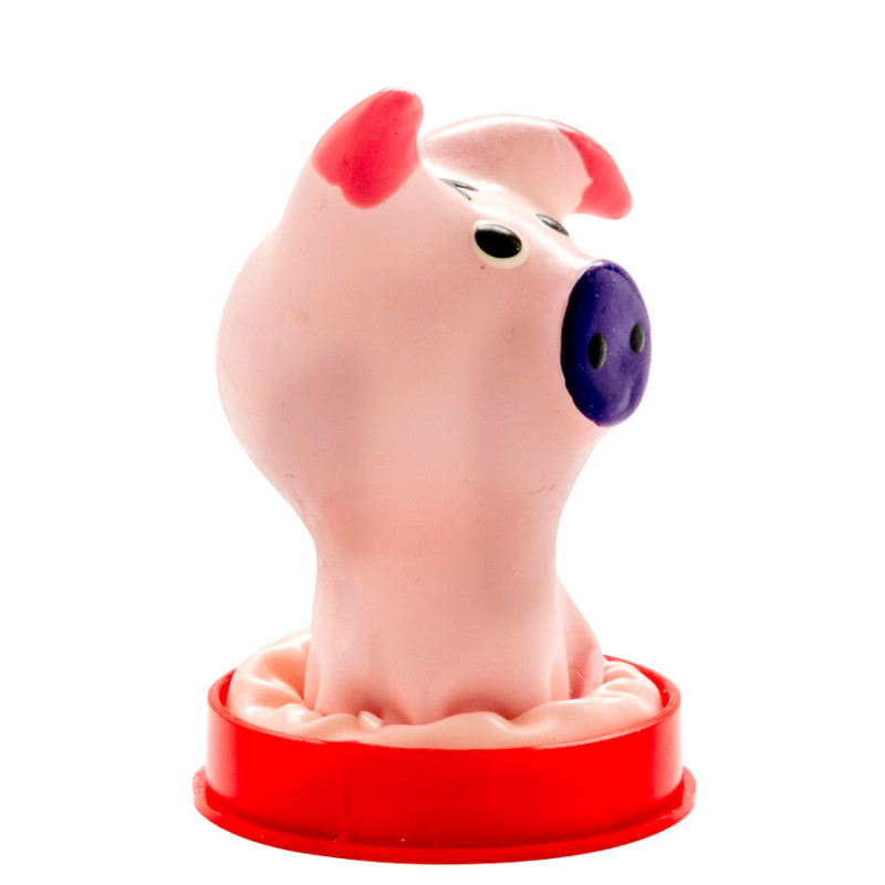 Condomerie - handpainted novelty condoms pig head 1