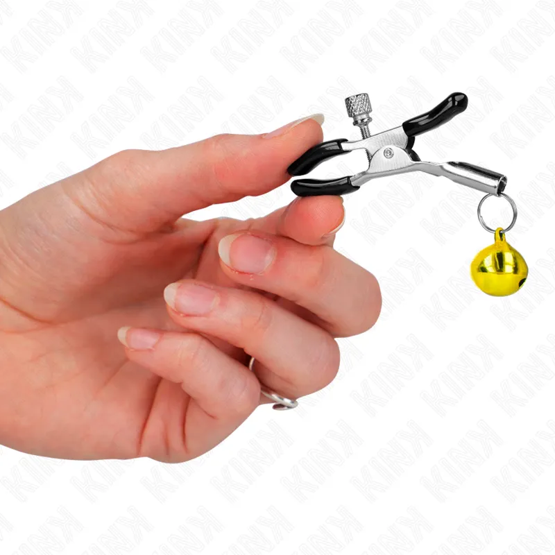 Kink - Gold Single Bell Nipple Clamp 6 Cm