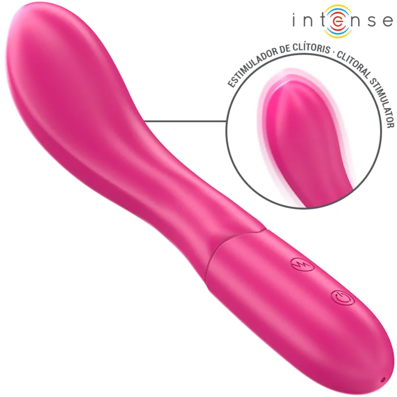 Intense - lisette vibrator 19 cm flexible 10 vibrations pink