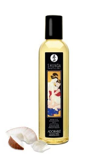 Shunga - Massage Oil Coconut Thrills (Kokos) 250ml - Masážny Olej