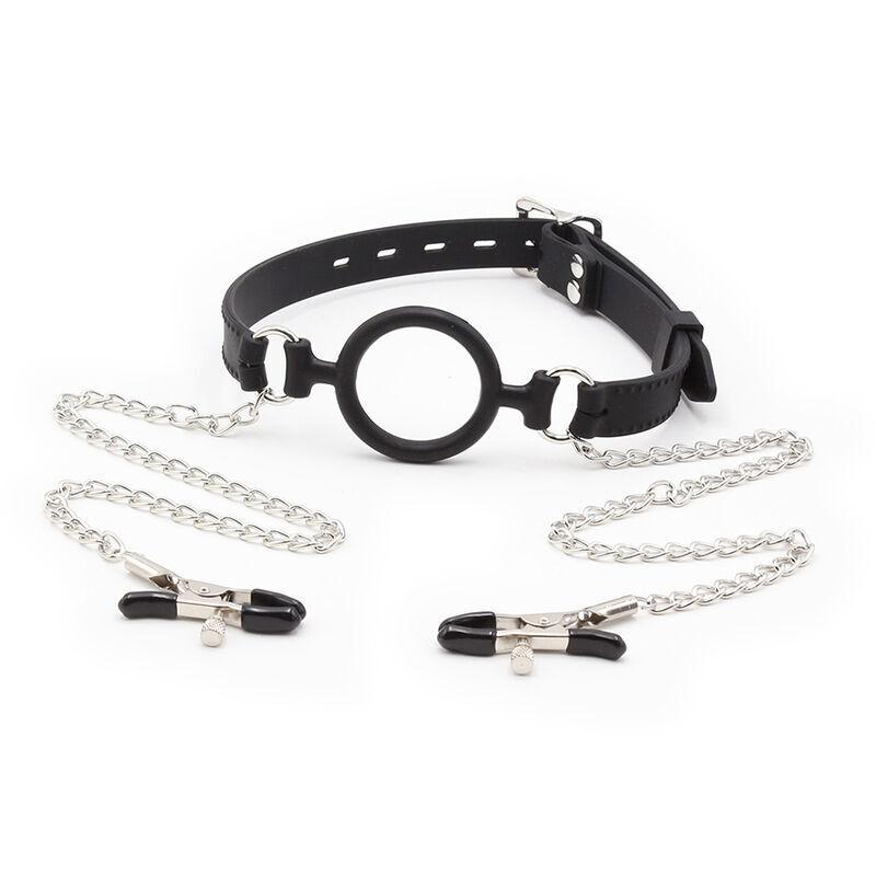 Ohmama Fetish Silicone O-Ring Gag Nipple Clamps 1