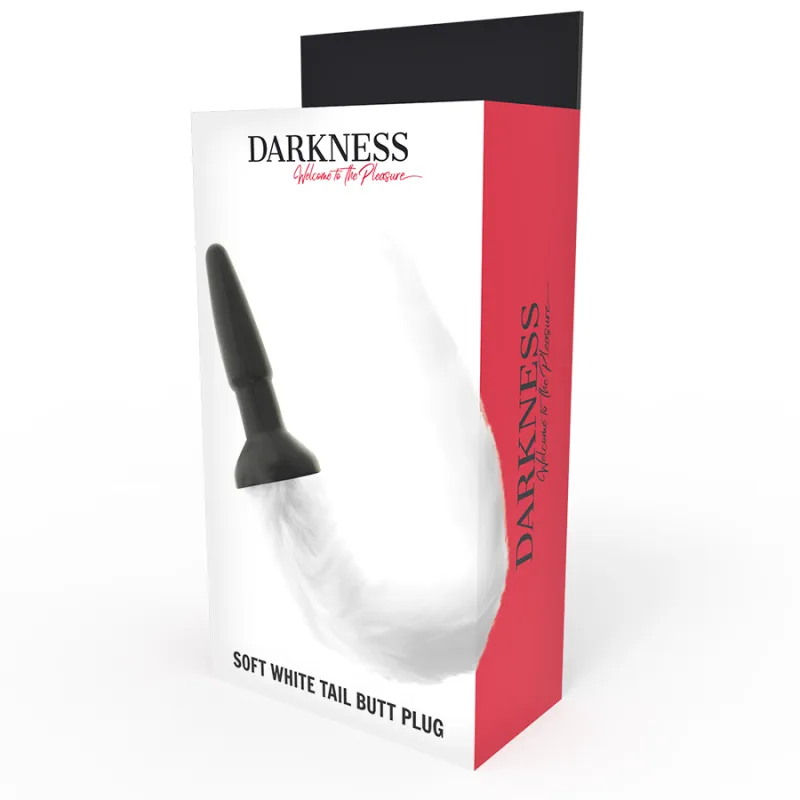 Darkness Tail Butt Silicone Plug White - Análny Kolík, Chvost 2