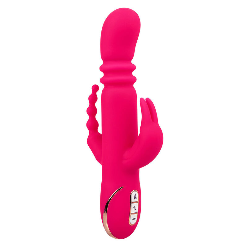 Calexotics - jack fantasy triple heated vibrator rabbit pink 1
