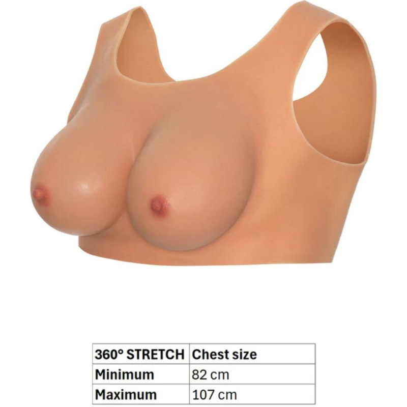Hidden Desire - Alter Ego Wearable Breast Top E-Cup Flesh 5