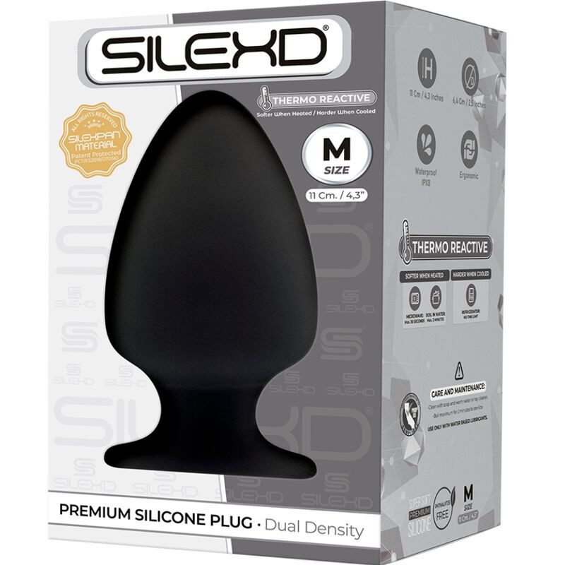 Silexd - Model 1 Anal Plug Premium Silexpan Silicone Premium Thermoreactive Size M 1