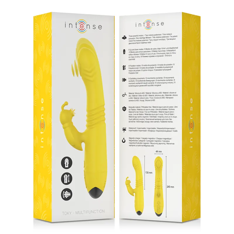 Intense - Iggy Multifunction Rechargeable Vibrator Up & Down With Clitoral Stimulator Yell 4