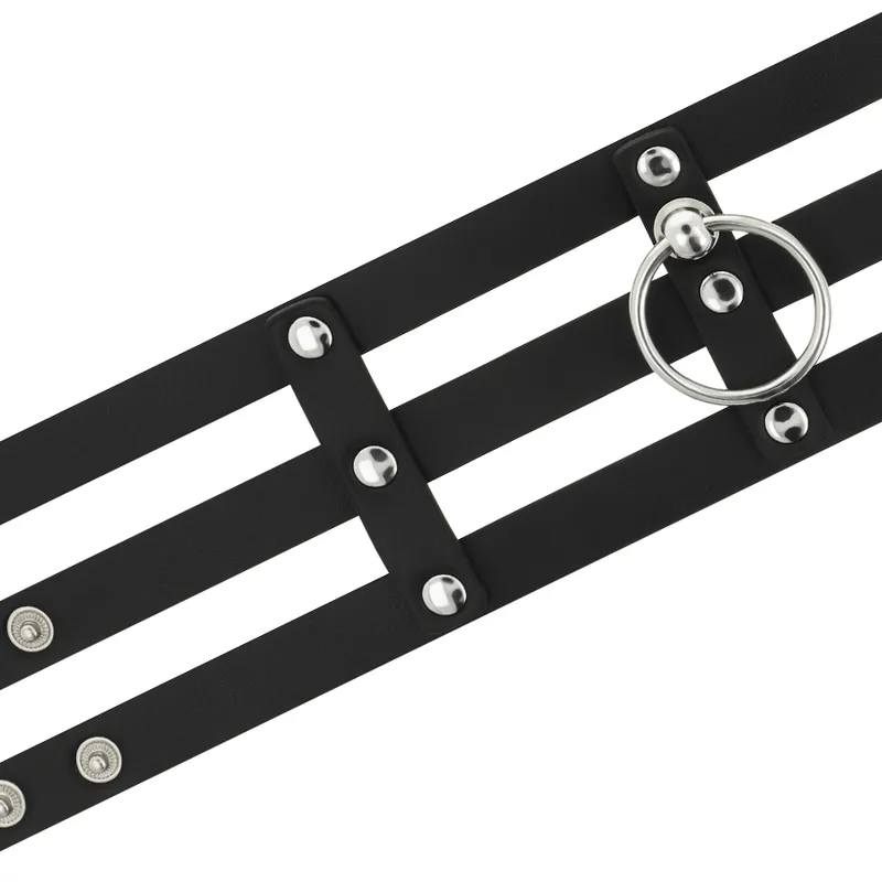 Coquette Hand Crafted Choker Vegan Leather  - Fetish