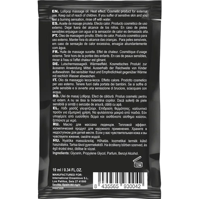 Coquette Lollipop Kissable Massage Oil Heating Sensation 10 1