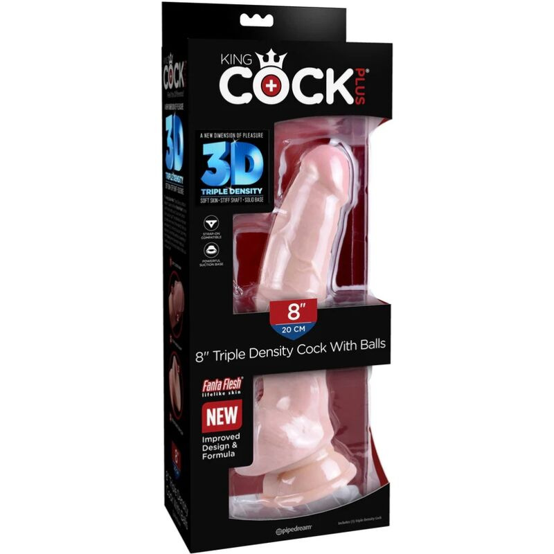 King cock - triple density dildo 18.4 cm 7