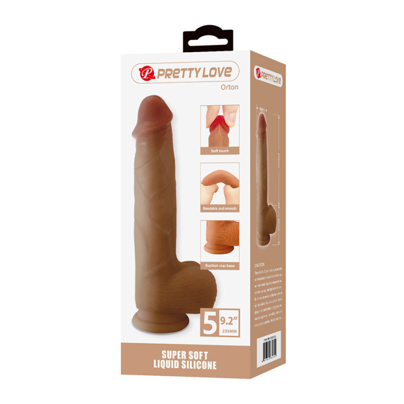 Pretty love - orton realistic dildo with suction cup 23.5 cm -Ø- 4.9 cm 7