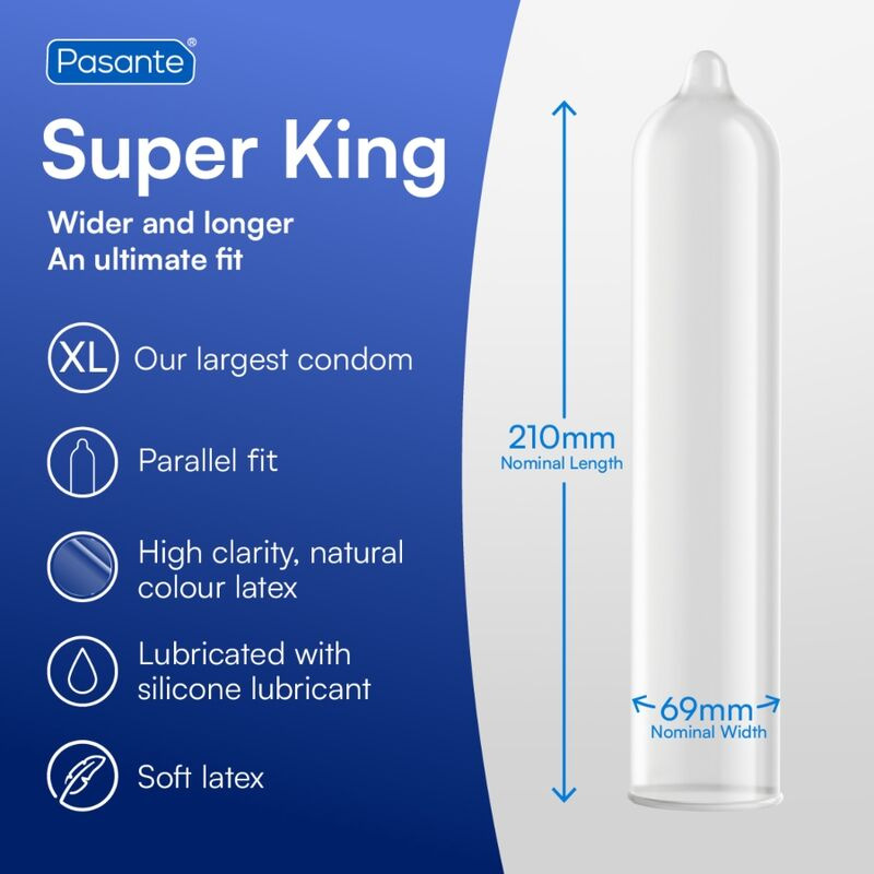 Pasante - kondómy size super king balenie 144 ks 2