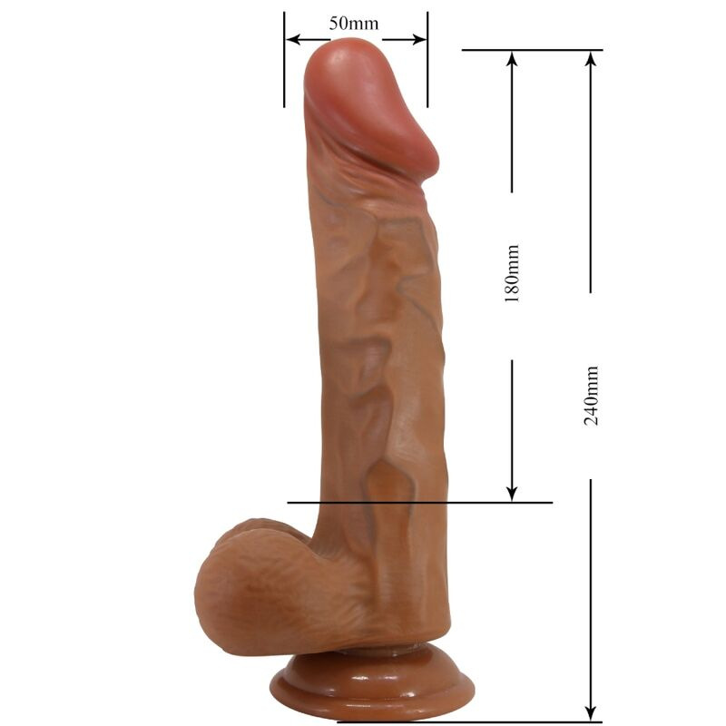 Baile - buraq realistic dildo 24 cm flesh 4