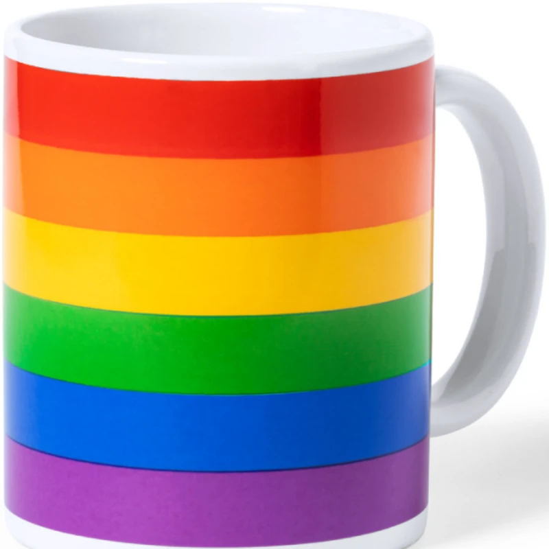 Pride - lgbt flag cup in individual box kraft /en/pt/en/fr/it/