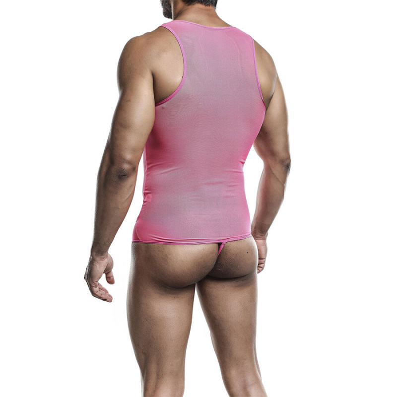 Mob - transparent pink bodysheer size l/xl 4