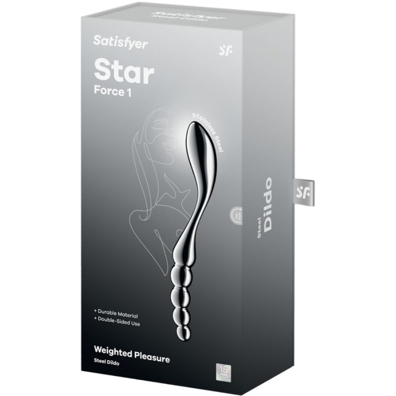 Satisfyer - star force 1 stainless steel double-ended dildo 4