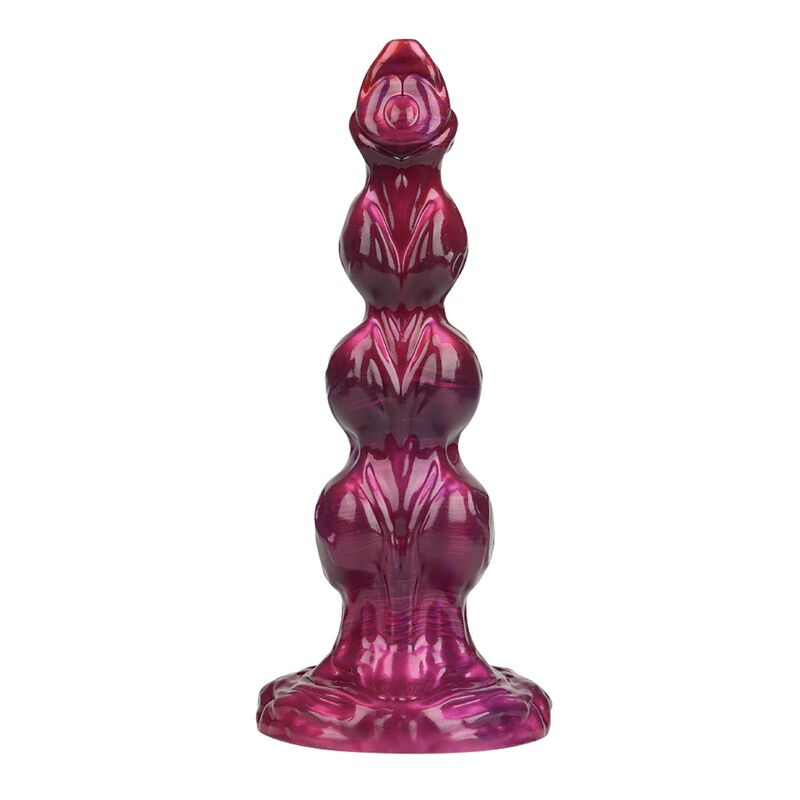 Power monsters - primal beastlord pink translucent fantasy silicone dildo 26 cm Ø 5 cm 3