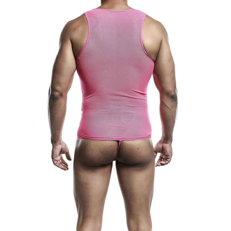 Mob - transparent pink bodysheer size l/xl 5