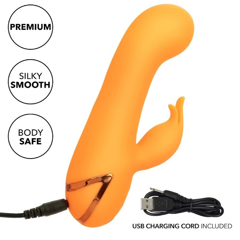 Calexotics - montecito muse vibrator rabbit orange by california dreaming 7