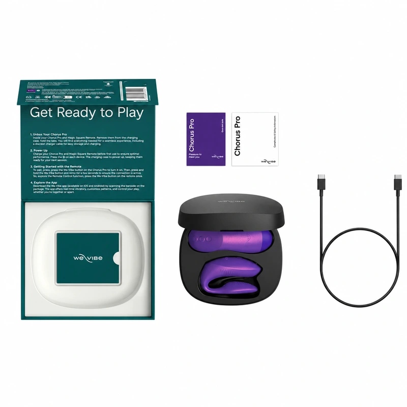 We-vibe - chorus pro premium couples vibrator cosmic purple 2