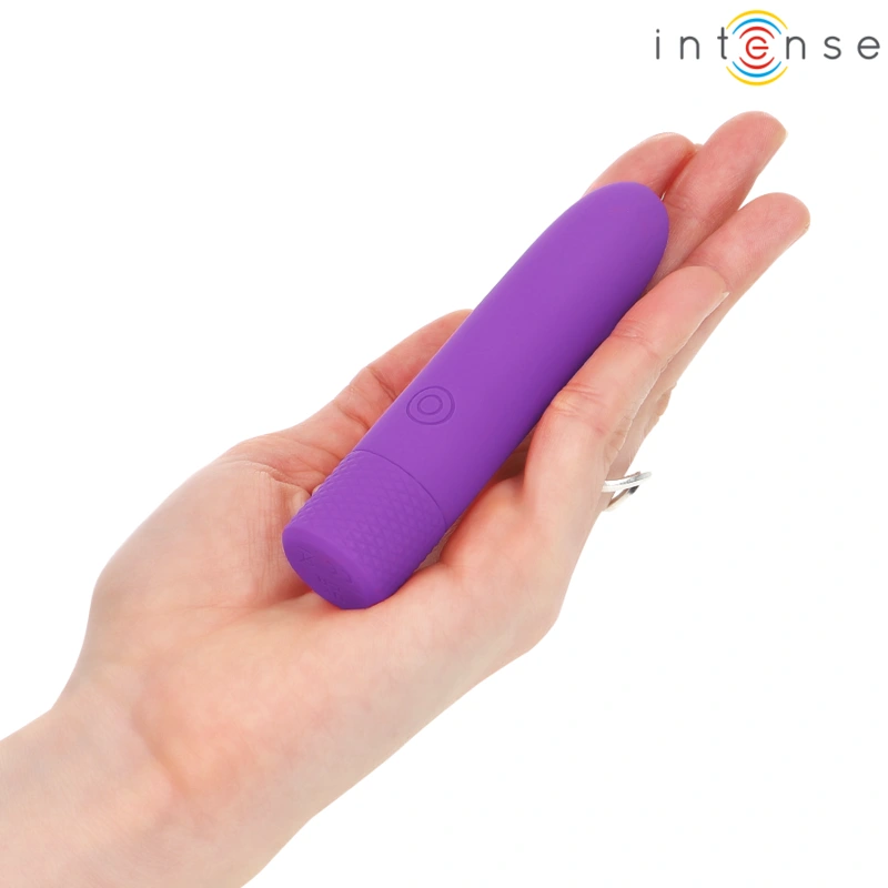 Intense - symone usb rechargeable vibrating bullet 8 vibrations purple 10 x 2.2 cm 5