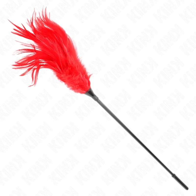 Kink - Multiple Red Tickle Feathers 45 Cm