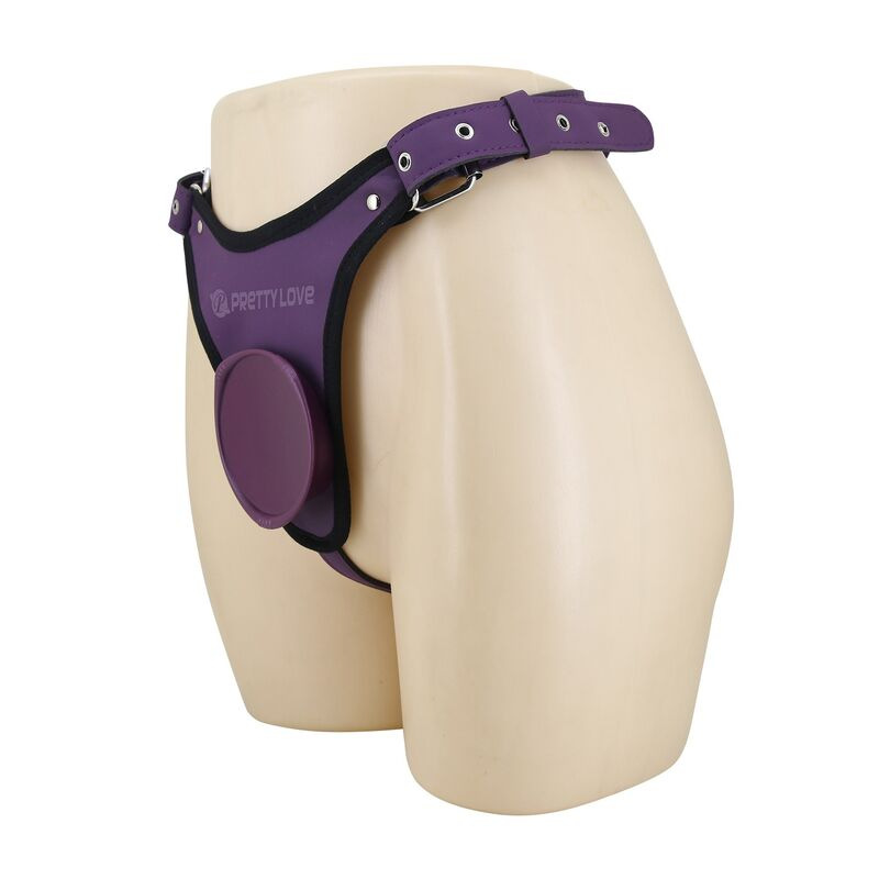 Pretty love - universal strap-on harness briefs purple and black 1