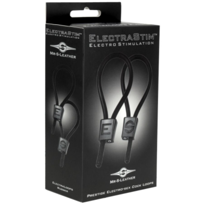 Electrastim - prestige electra loops adjustable cock rings black 2