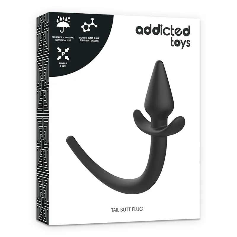 Addicted Toys Tail Butt Plug Silicone - Masér Prostaty
