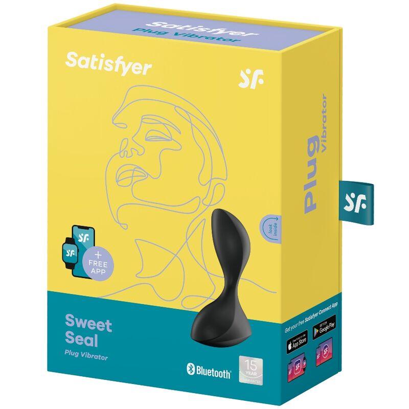 Satisfyer Sweet Seal Vibrating Plug Black - Vibračný Análny Kolík 3