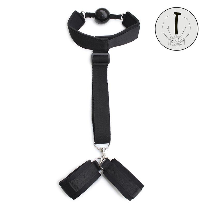 Ohmama Fetish Neoprene Gag With Hand Cuffs 10