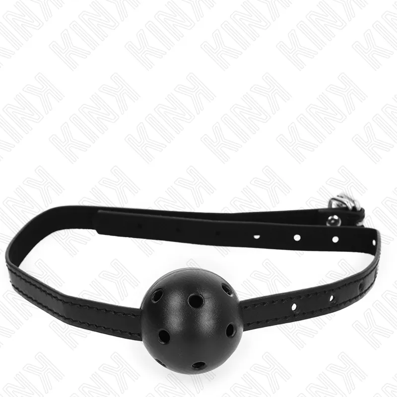 Kink - Simplicity Black Breathable Ball 4.5 Cm Gag 62 X 1.5 Cm 2
