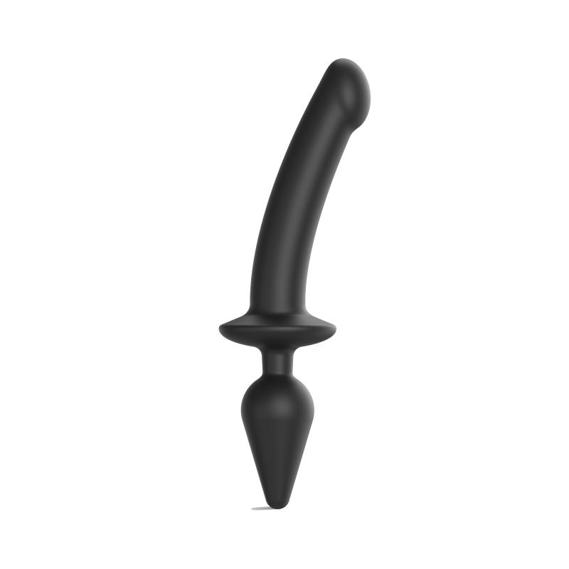 Strap-On-Me - Switch Plug-In Semi-Realistic Dildo Black Xxl 3