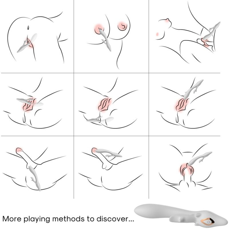 Armony - elk vibrator rabbit curved red 2