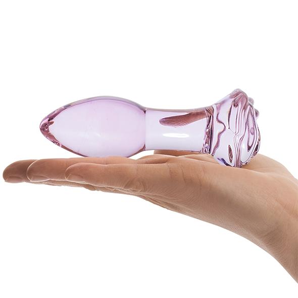 Glas - Rosebud Glass Butt Plug - Sklenený Análny Kolík