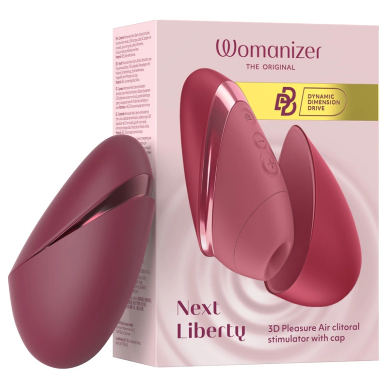 Womanizer - next liberty 3d pleasure air clitoral stimulator bordeaux 1