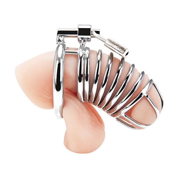 Blueline - Deluxe Chastity Cage Silver 9